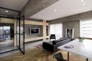 75平公寓巧設(shè)玻璃旋轉(zhuǎn)門(mén) 小空間里的奢華變奏曲